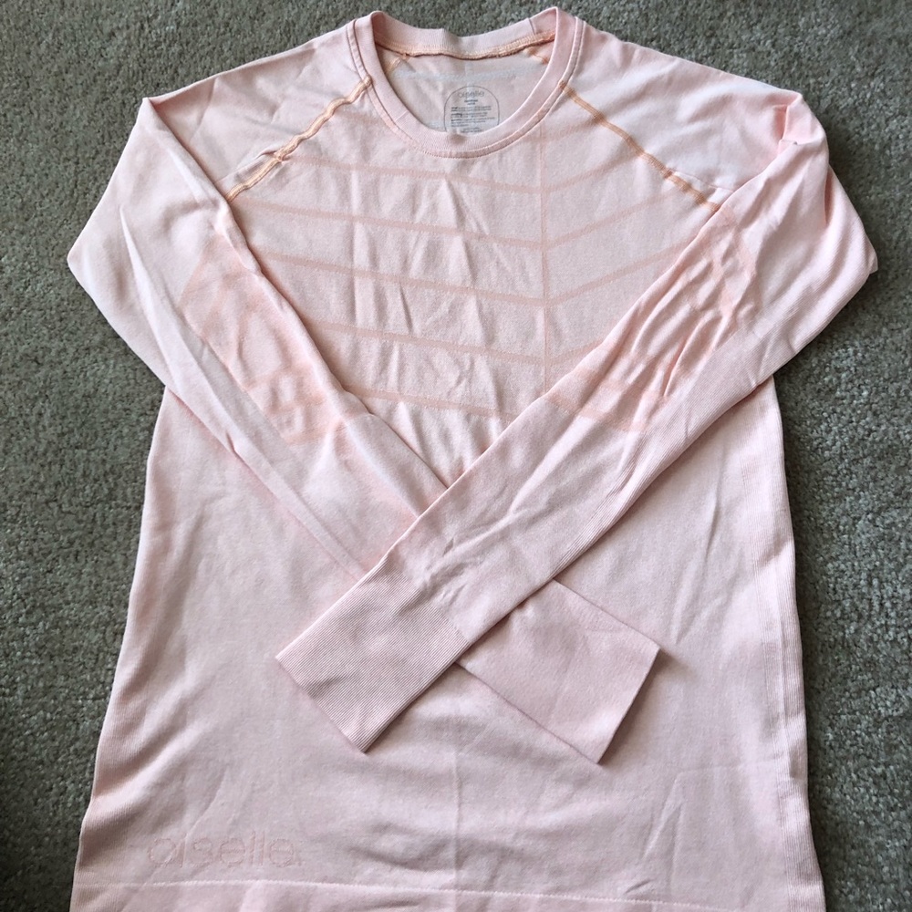 Oiselle Birds of a Feather Long Sleeve Rosy Sz M